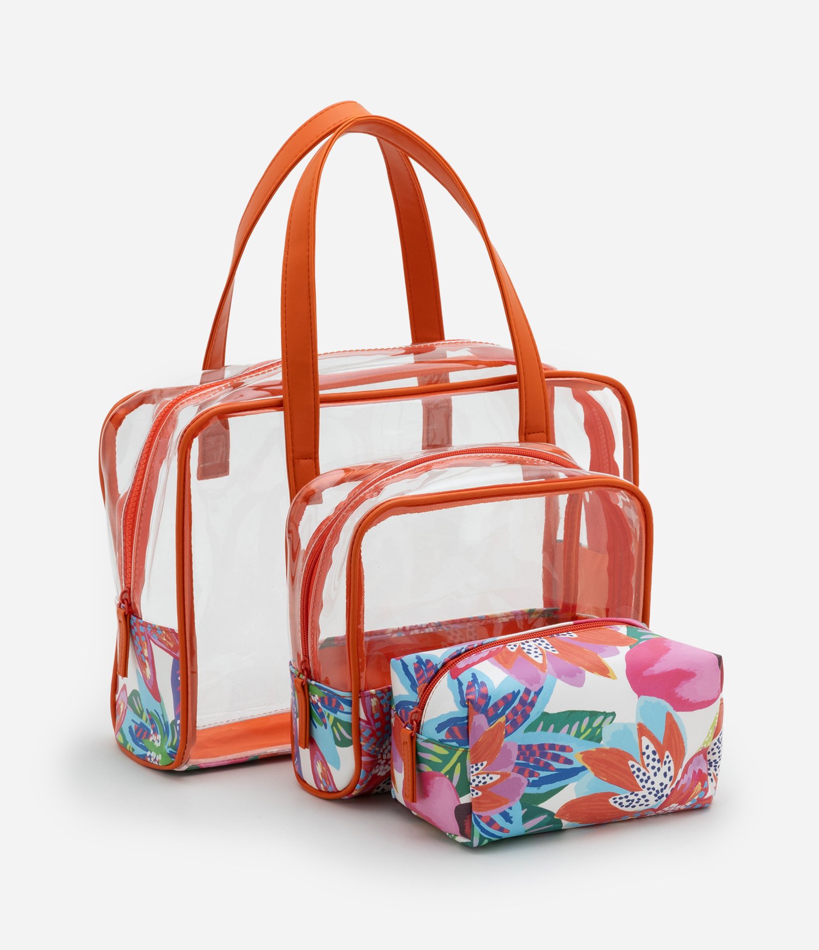 Kit 03 Nécessaires Retangulares Tropical Multicores 5