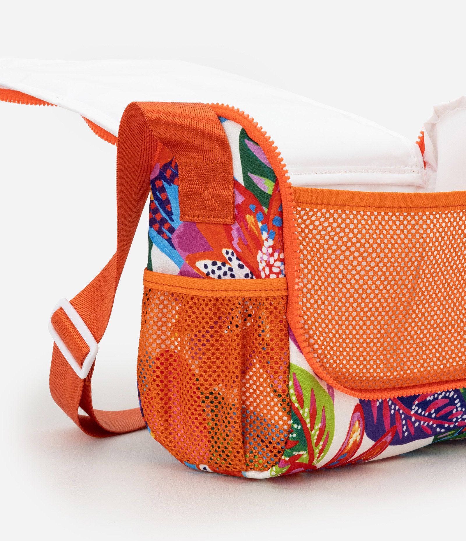 Lancheira com Tampa e Estampa Floral com Cajus Multicores 4