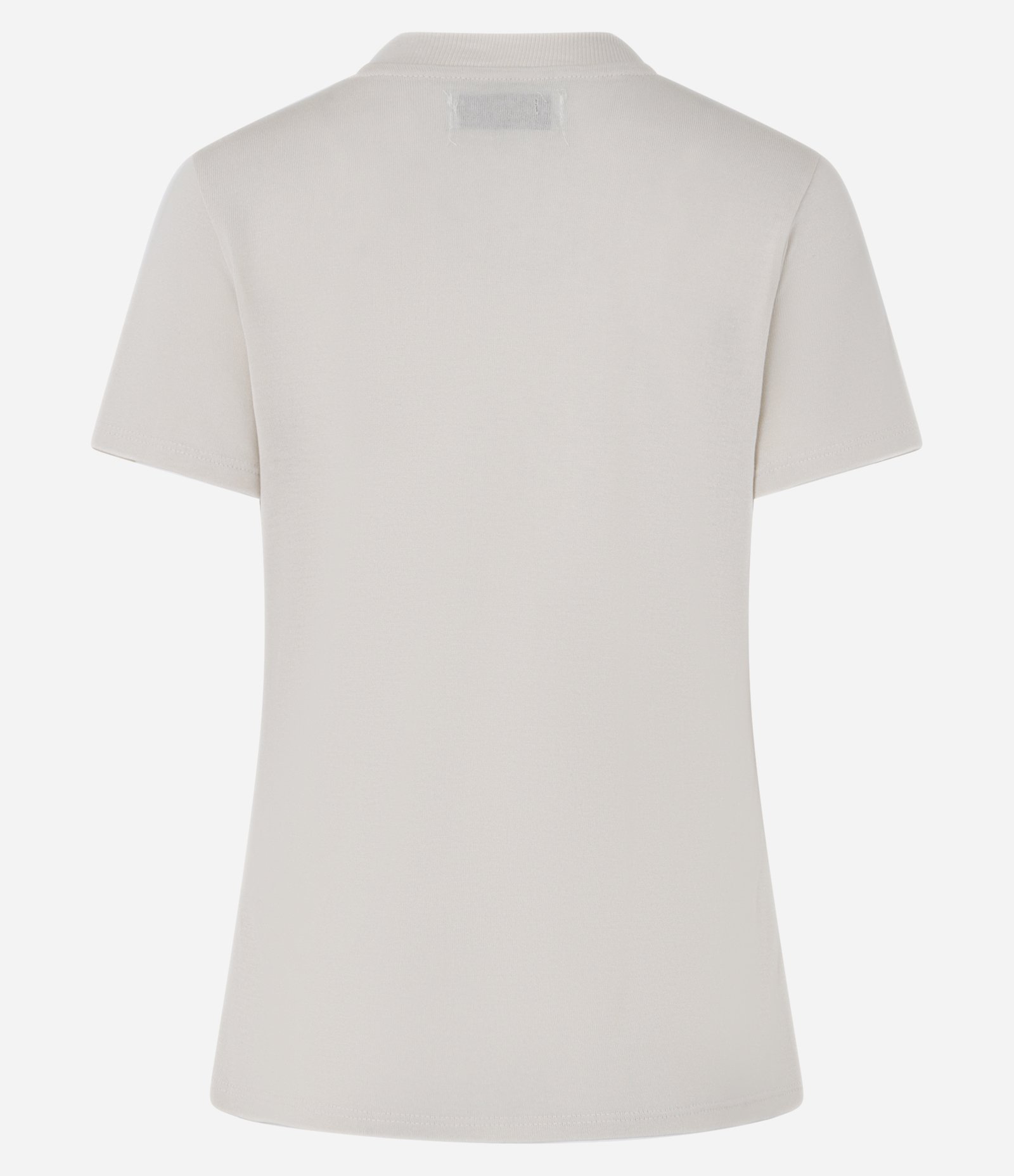 Blusa Básica em Viscose com Gola V em Ribana Bege 6