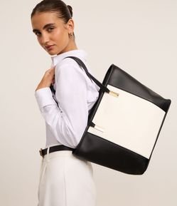 Bolsa Shopper Grande Bicolor