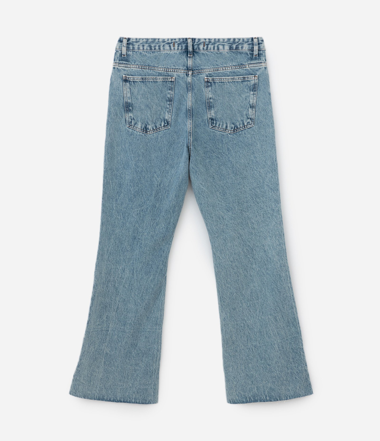 Calça Flare em Jeans com Lavagem Dirty Azul 6