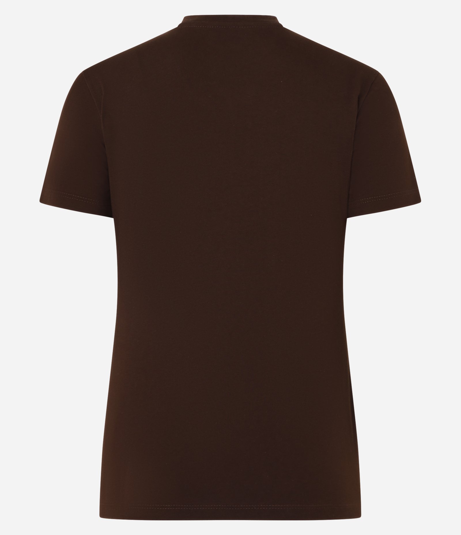 Blusa Baby Look em Algodão com Estampa Houston Marrom 5