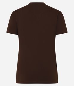 Blusa Baby Look em Algodão com Estampa Houston