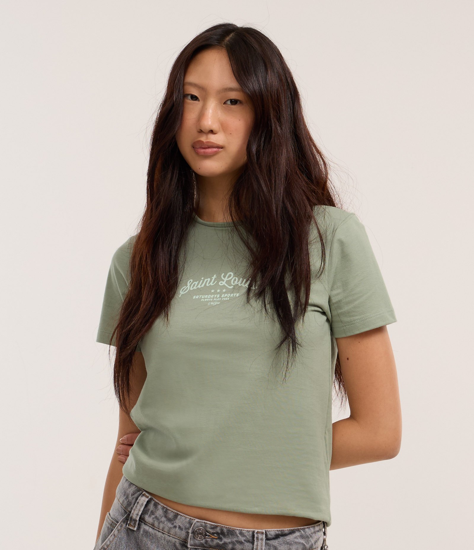 Camiseta New T-shirt em Algodão com Estampa Saint Louis Verde 1