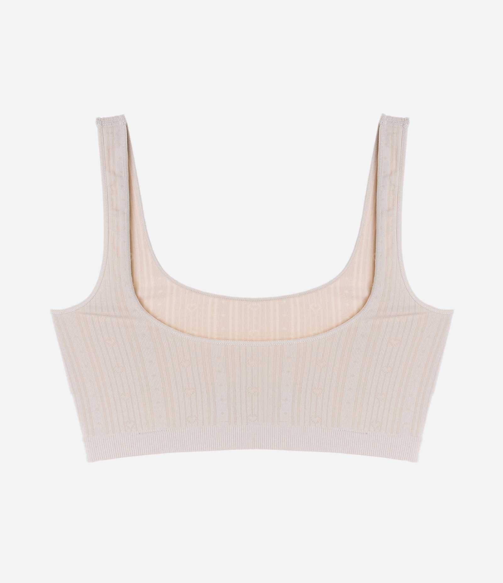 Sutiã Top Seamless Texturizado Bege 6