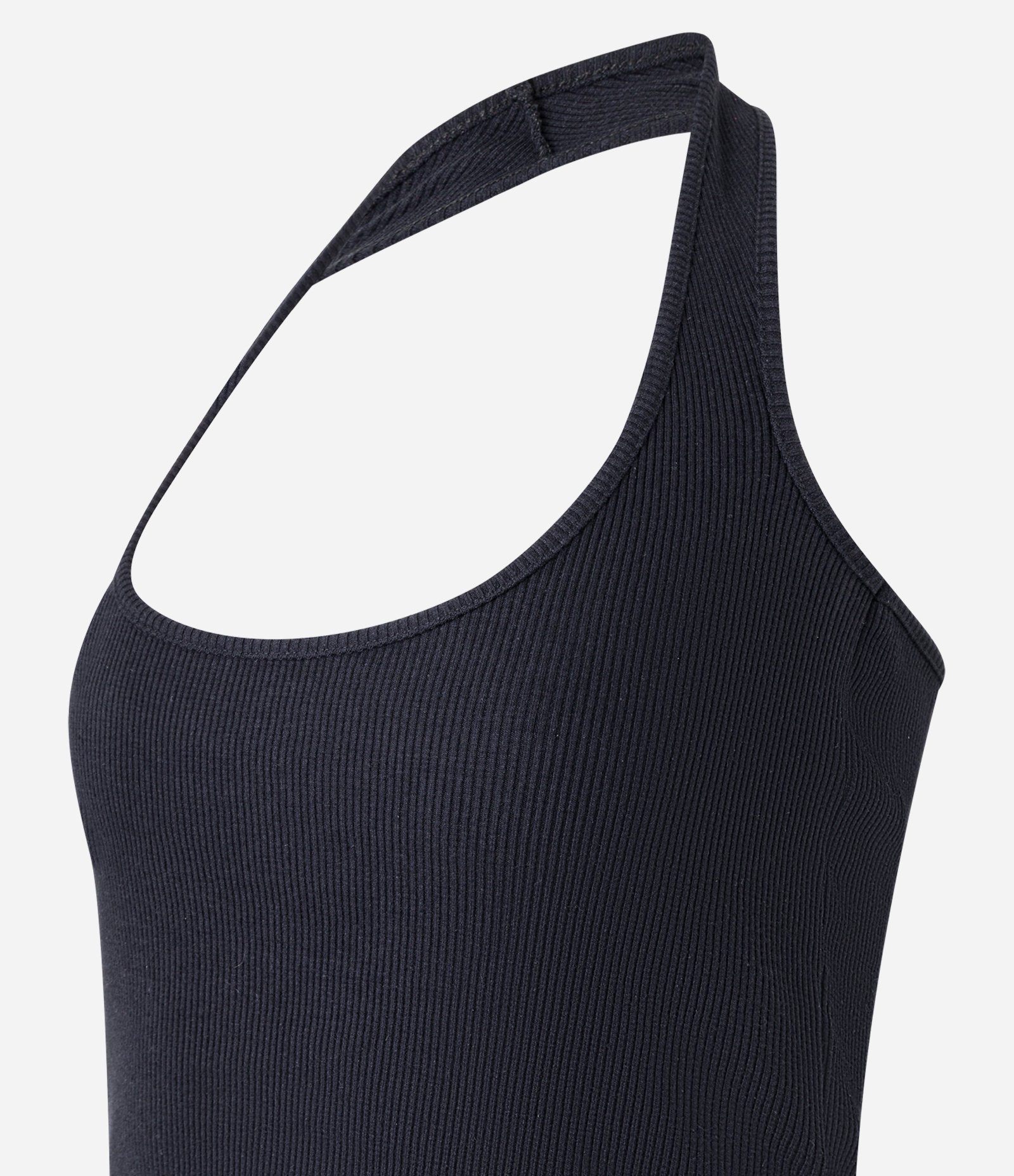 Blusa em Algodão Frente Única e com Leve Textura Preto 4