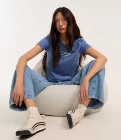 Camiseta Baby Look em Algodão com Estampa Hot Girls