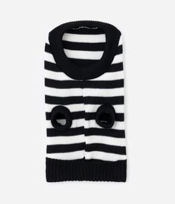 Roupa Pet com Estampa Listrada Bicolor