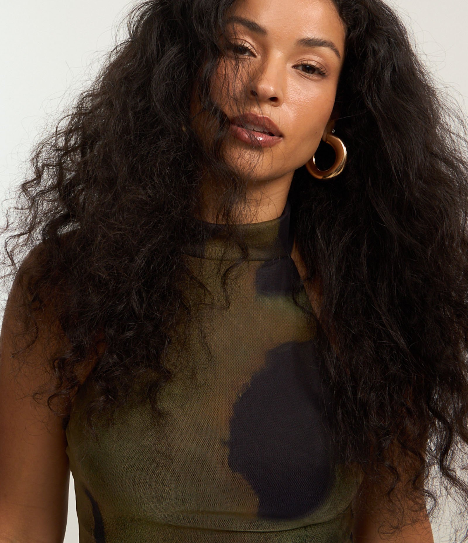 Vestido New Midi em Tule com Barra Assimétrica Preto 3