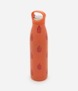 Garrafa Térmica em Metal com Estampa de Caju 500ml