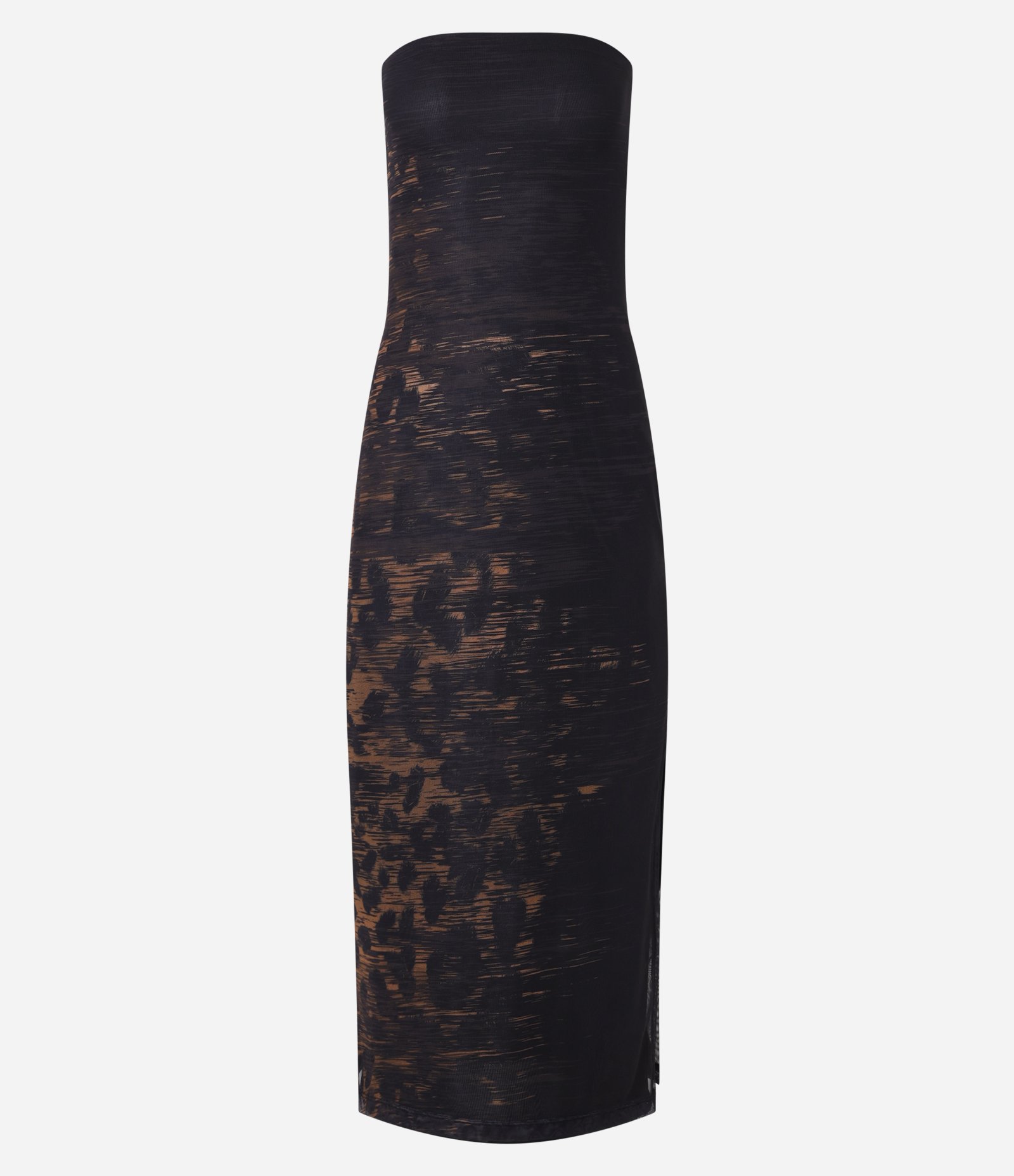 Vestido New Midi em Tule com Decote Tomara Que Caia Preto 5