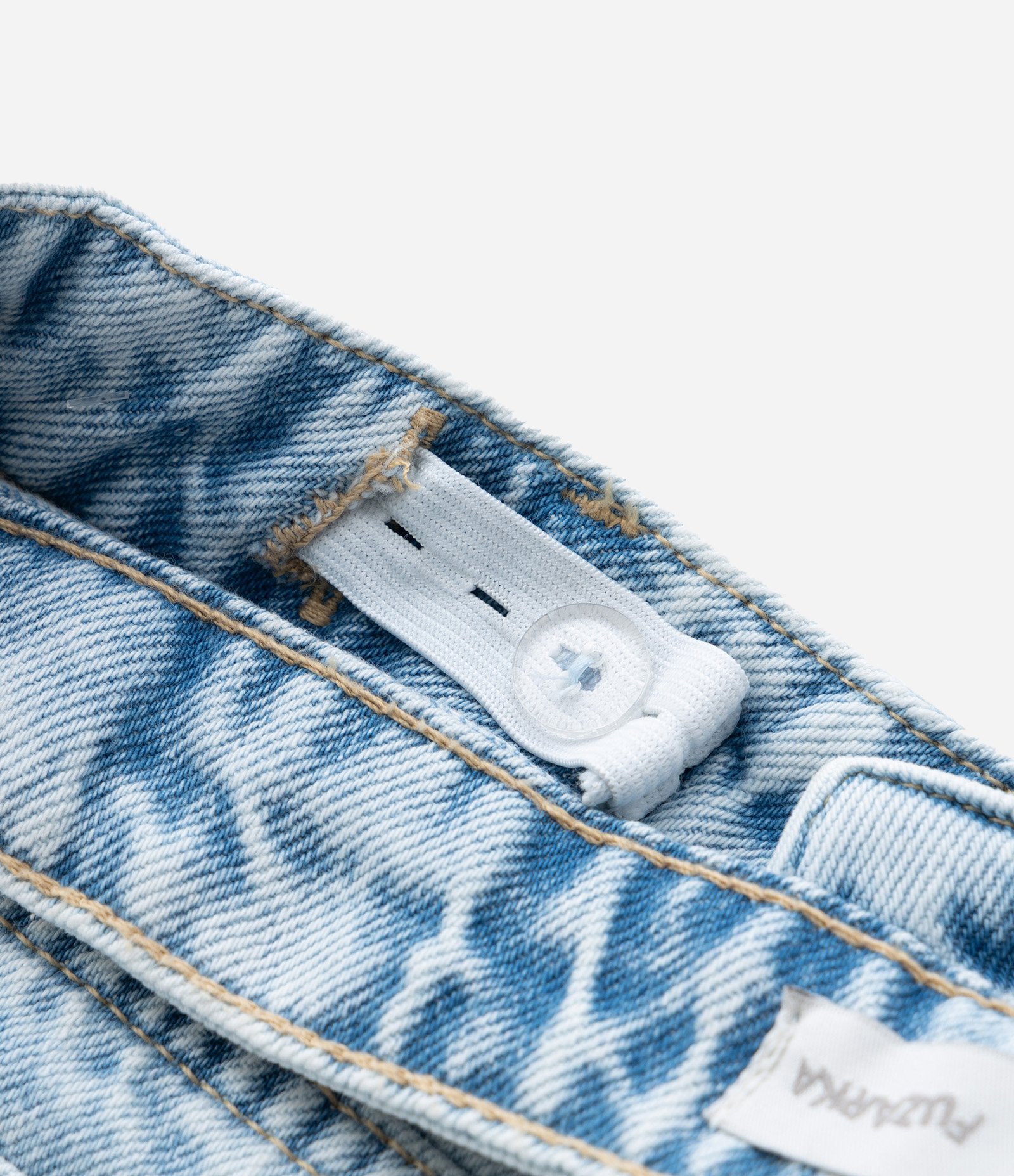 Calça Wide Leg Infantil em Jeans com Brilhinhos - Tam 5 a 14 Anos Azul 6