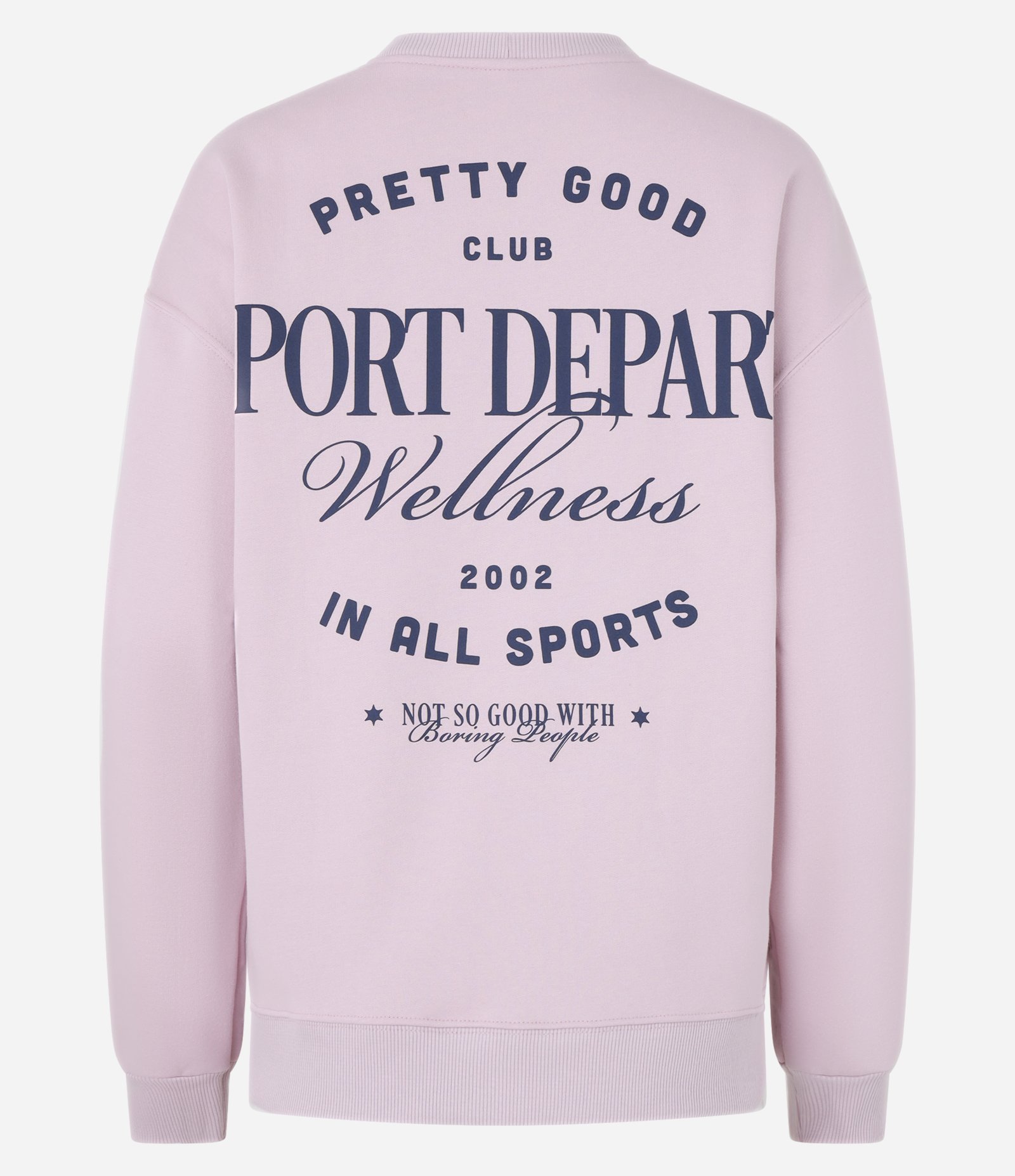 Moletom College com Lettering Sport Depart Wellness Rosa 7