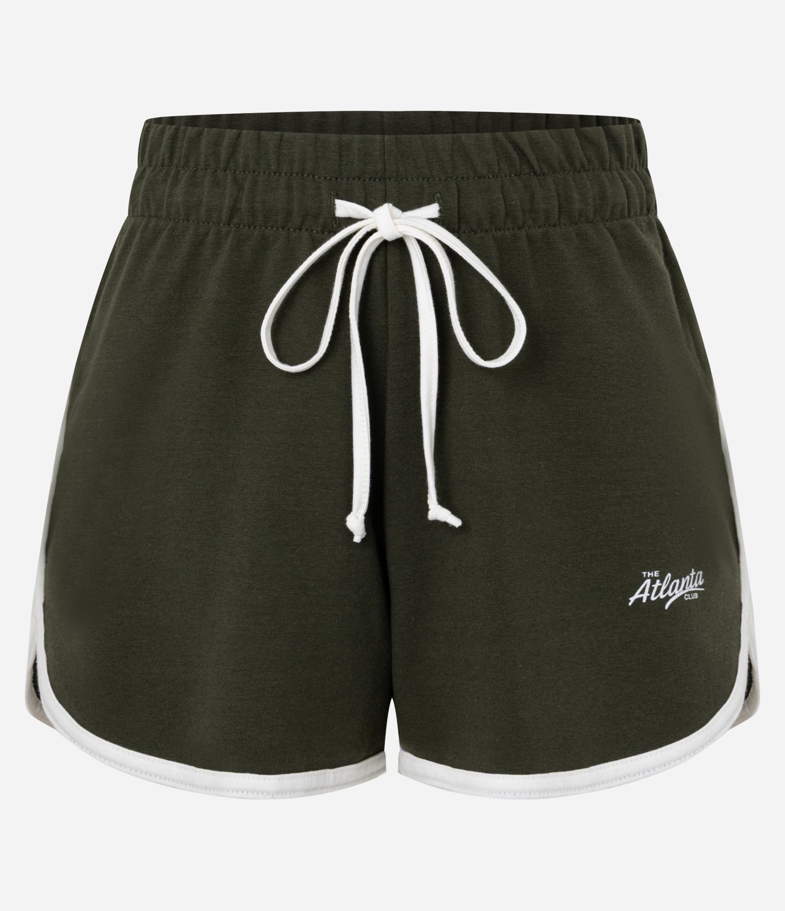 Short Curto em Moletom com Forro Fleece e Cós com Amarração Verde 5