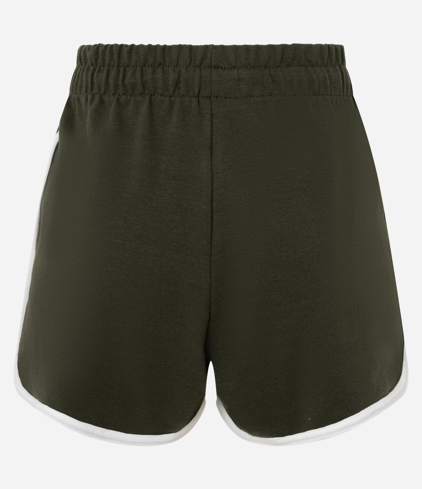 Short Curto em Moletom com Forro Fleece e Cós com Amarração Verde 6