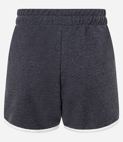 Short Sportcore Runner em Moletom com Víes Contrastante