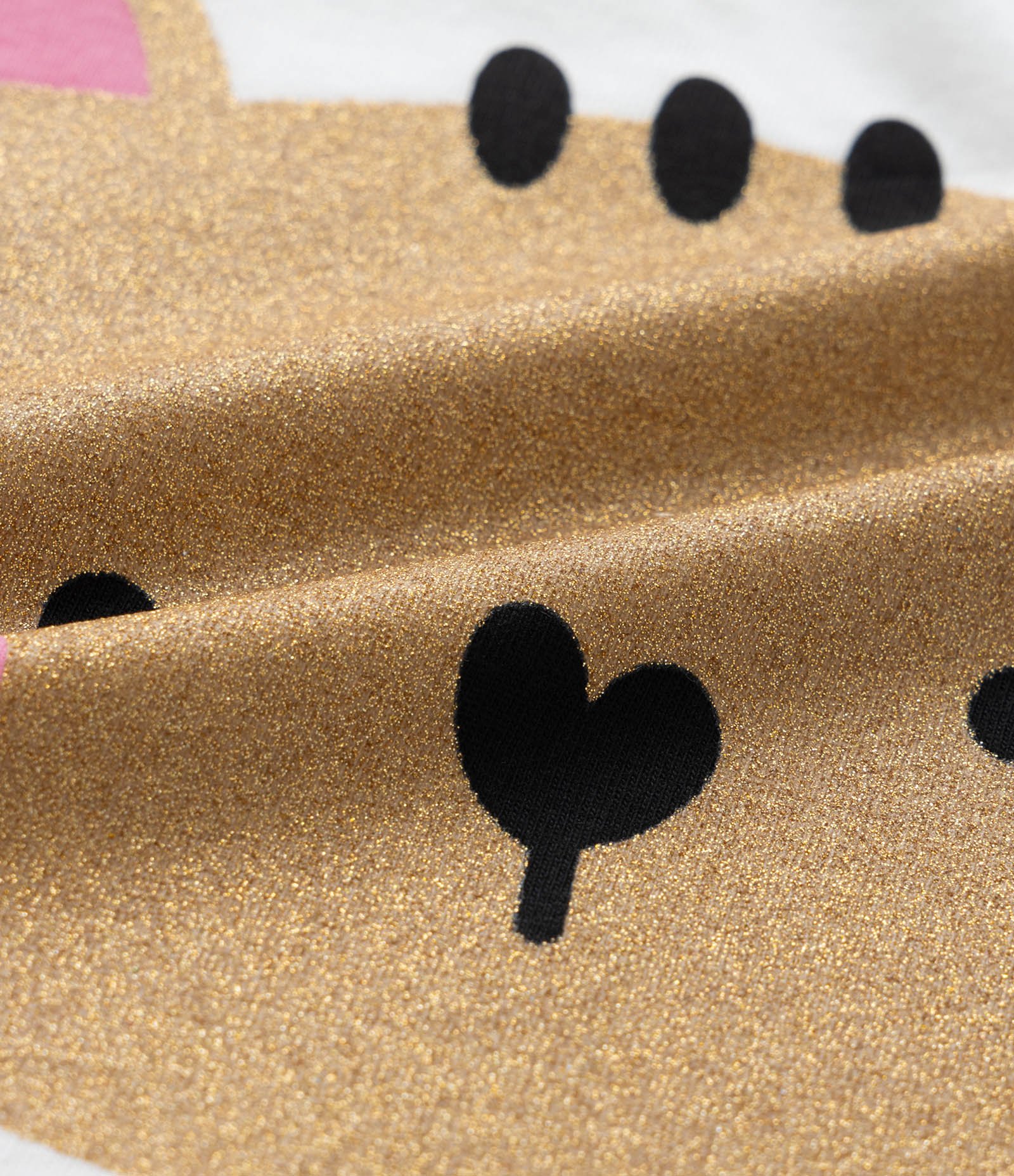 Blusa Infantil com Estampa Gatinho com Glitter - Tam 1 a 6 Anos Branco 3