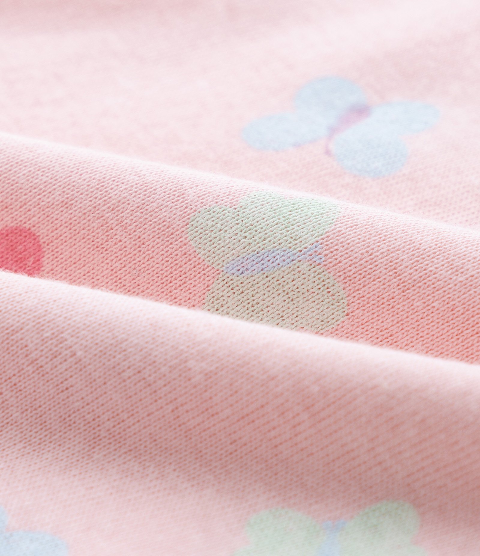 Kit 02 Bodies Infantis com Estampa Poá e Borboletas - Tam 0 a 18 meses Rosa/Verde 4