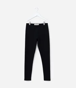 Calça Legging Infantil Básica Quentinha - Tam 5 a 14 Anos