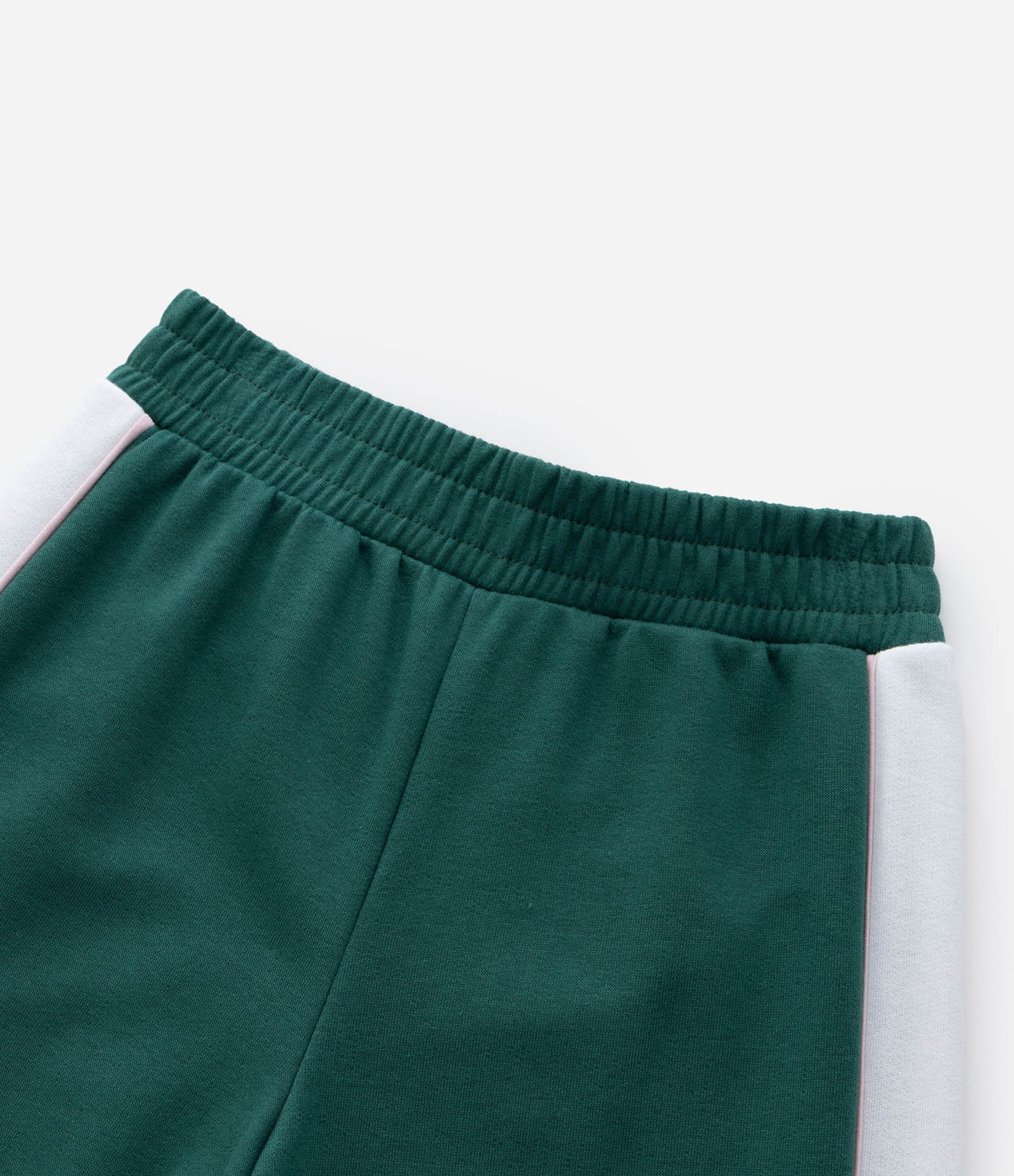 Calça Wide Leg Infantil em Moletom com Listra Lateral - Tam 5 a 14 Anos Verde 4