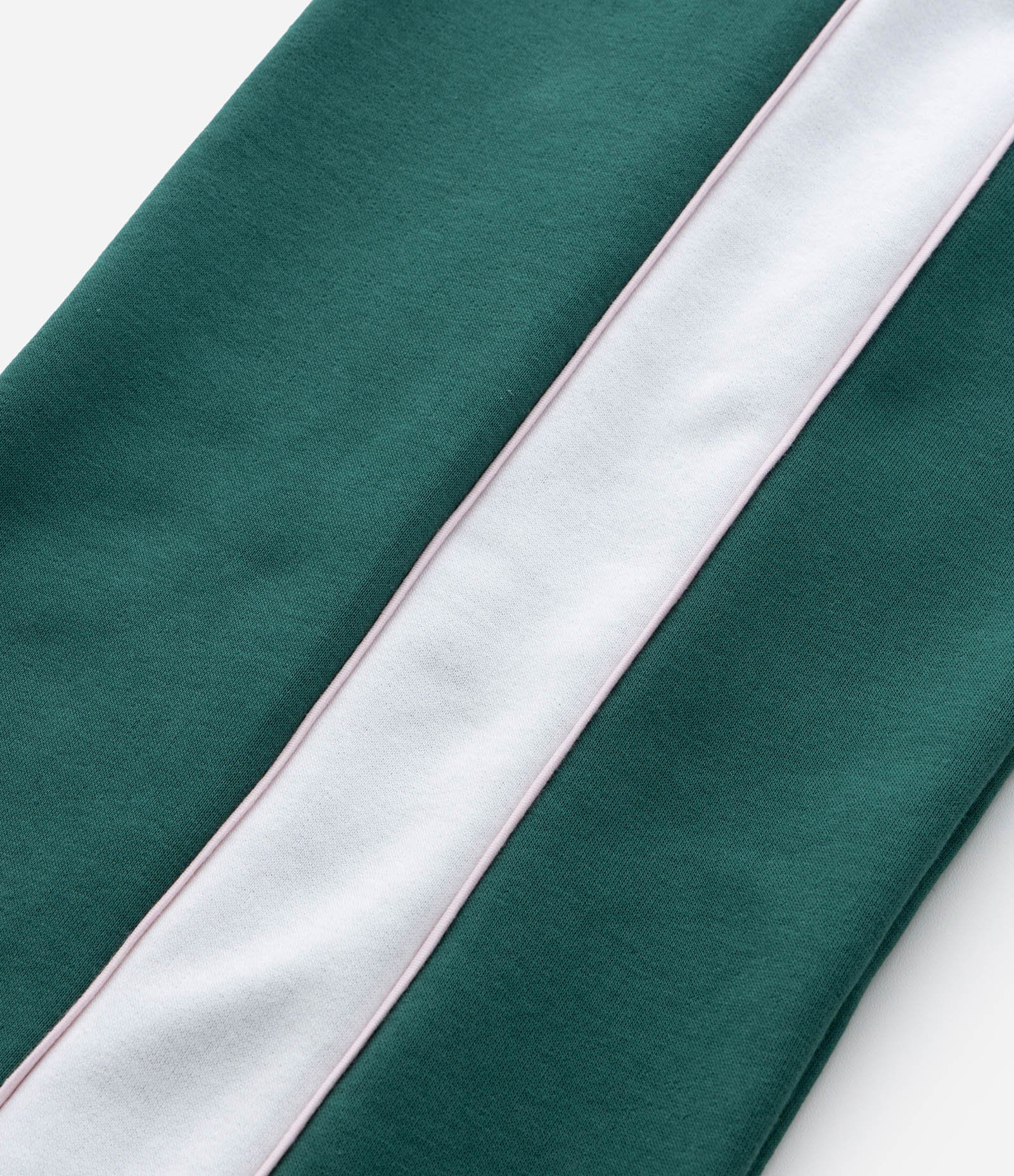 Calça Wide Leg Infantil em Moletom com Listra Lateral - Tam 5 a 14 Anos Verde 5