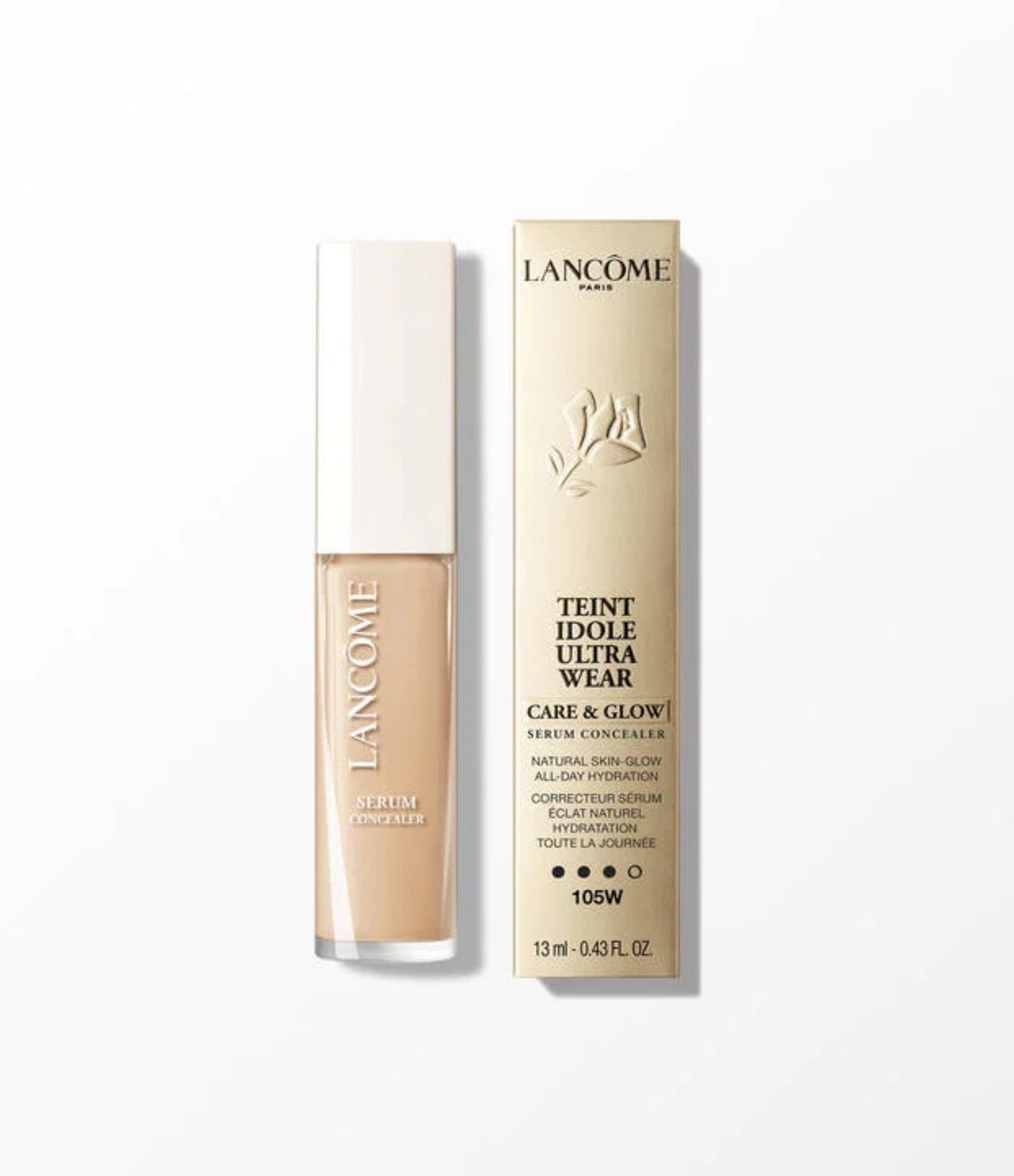 Corretivo Lancome Teint Idole Ultra Wear Care e Glow Serum Concealer 13,5ml 105W 2