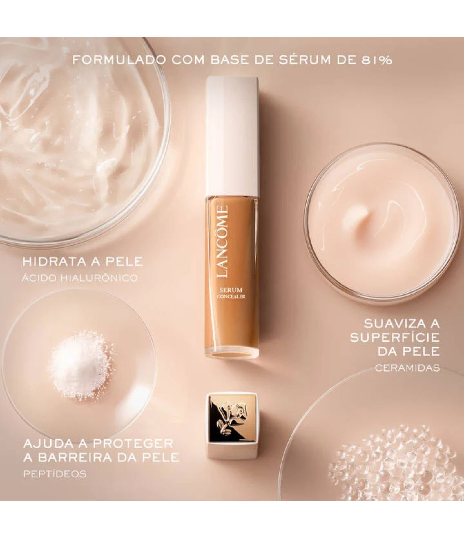 Corretivo Lancome Teint Idole Ultra Wear Care e Glow Serum Concealer 13,5ml 105W 7