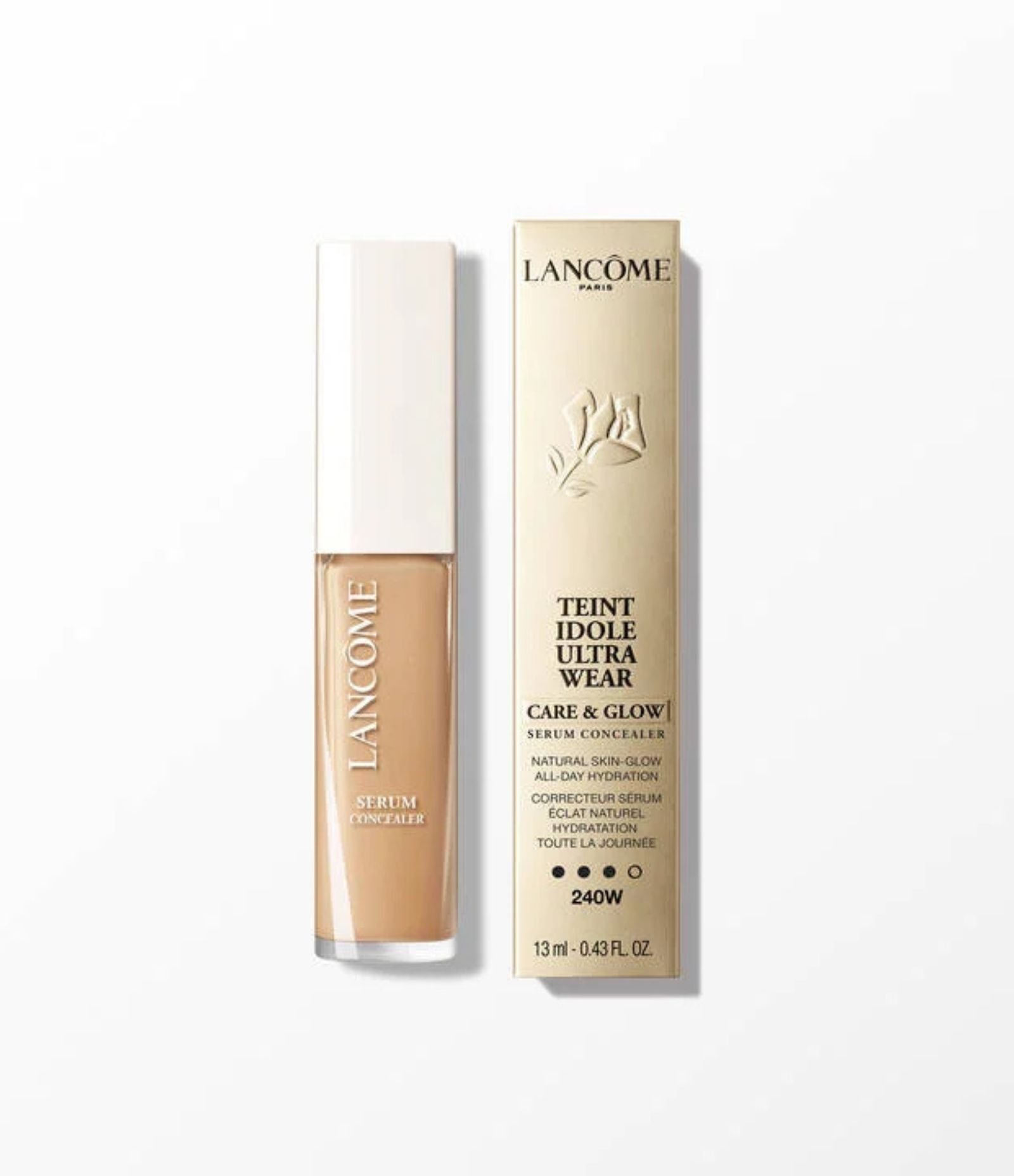 Corretivo Lancome Teint Idole Ultra Wear Care e Glow Serum Concealer 13,5ml 240W 2