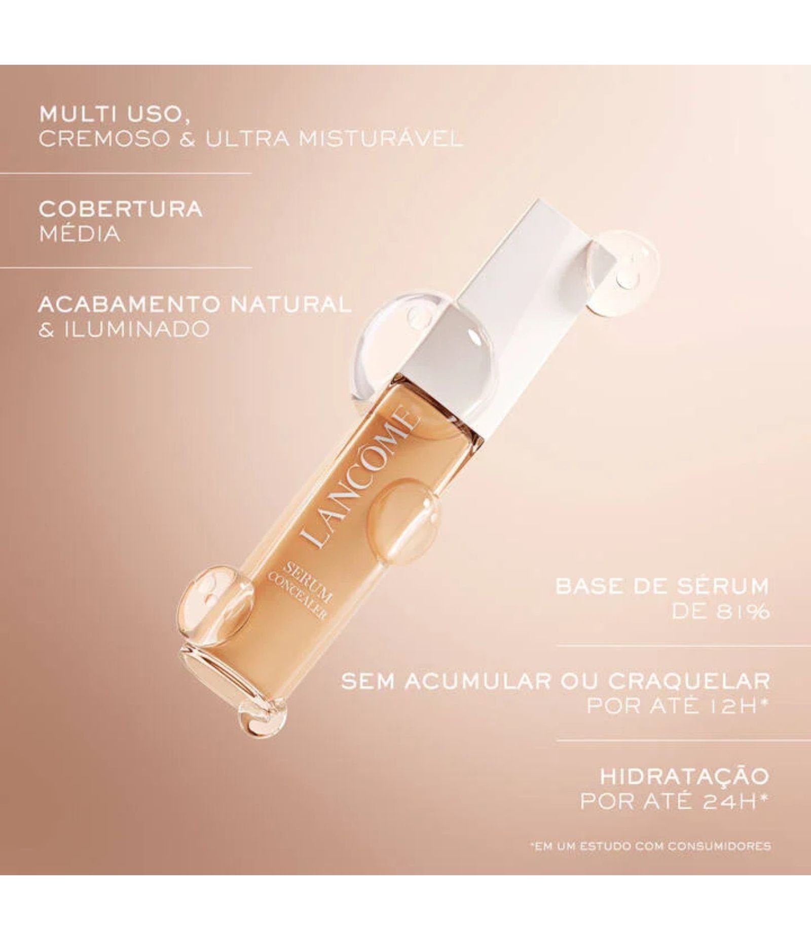 Corretivo Lancome Teint Idole Ultra Wear Care e Glow Serum Concealer 13,5ml 240W 6