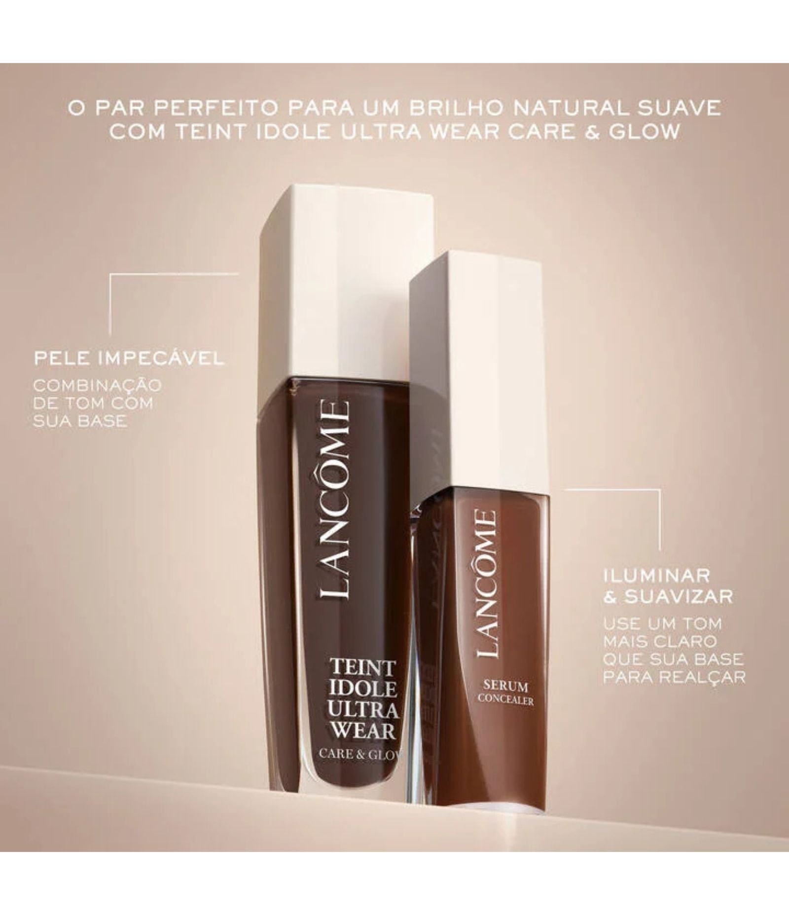 Corretivo Lancome Teint Idole Ultra Wear Care e Glow Serum Concealer 13,5ml 325C 4