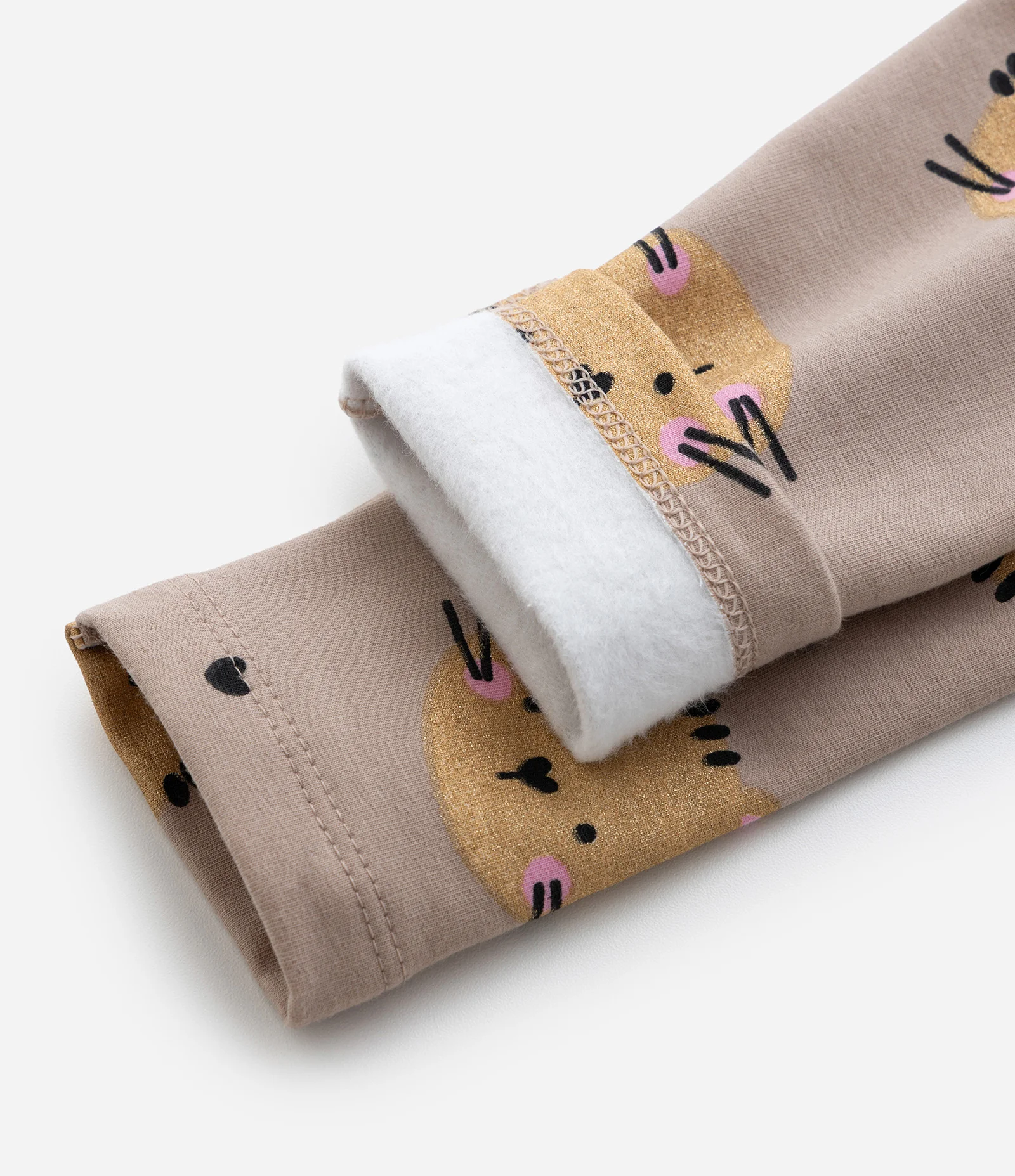 Calça Legging Infantil com Estampa Tigrinho - Tam 1 a 6 Anos Marrom 4