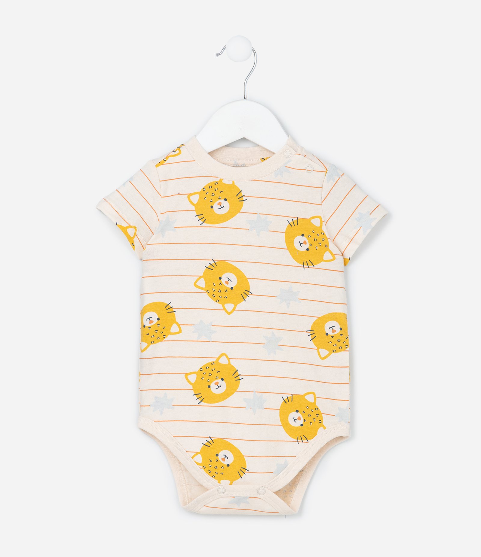 Conjunto Infantil em Moletom com Estampa de Tigre - Tam 0 a 18 Meses Azul 5