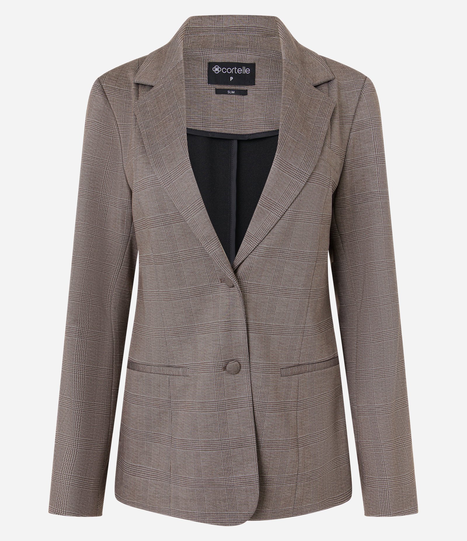Blazer Slim com Ponto Roma e Botões Forrados Marrom 7