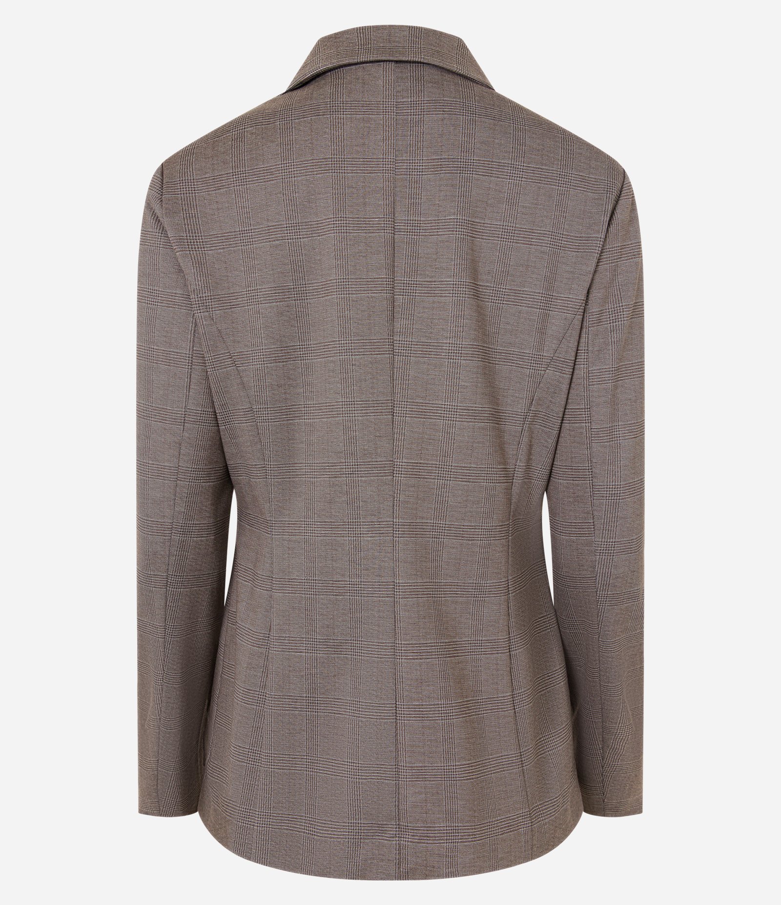 Blazer Slim com Ponto Roma e Botões Forrados Marrom 8