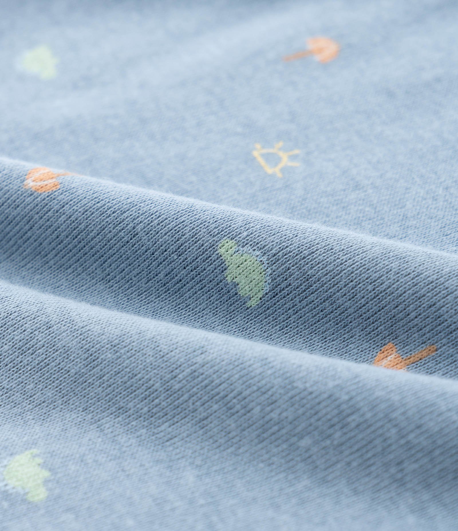 Kit 02 Bodies Infantis com Estampa Listrada - Tam 0 a 18 meses Azul/Verde 3