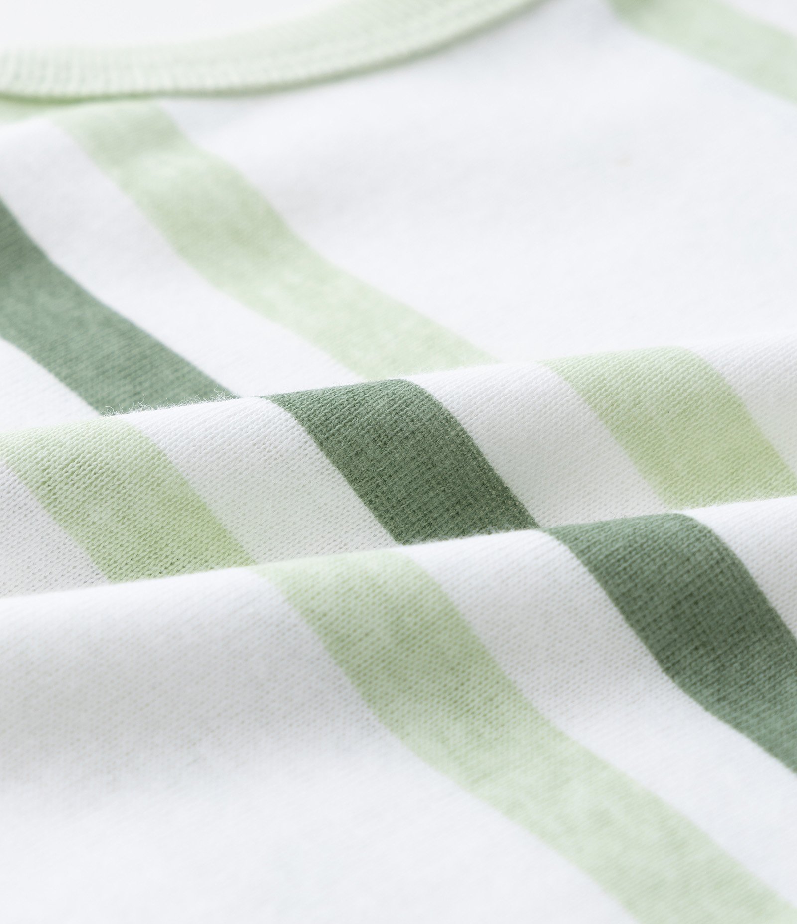 Kit 02 Bodies Infantis com Estampa Listrada - Tam 0 a 18 meses Azul/Verde 4