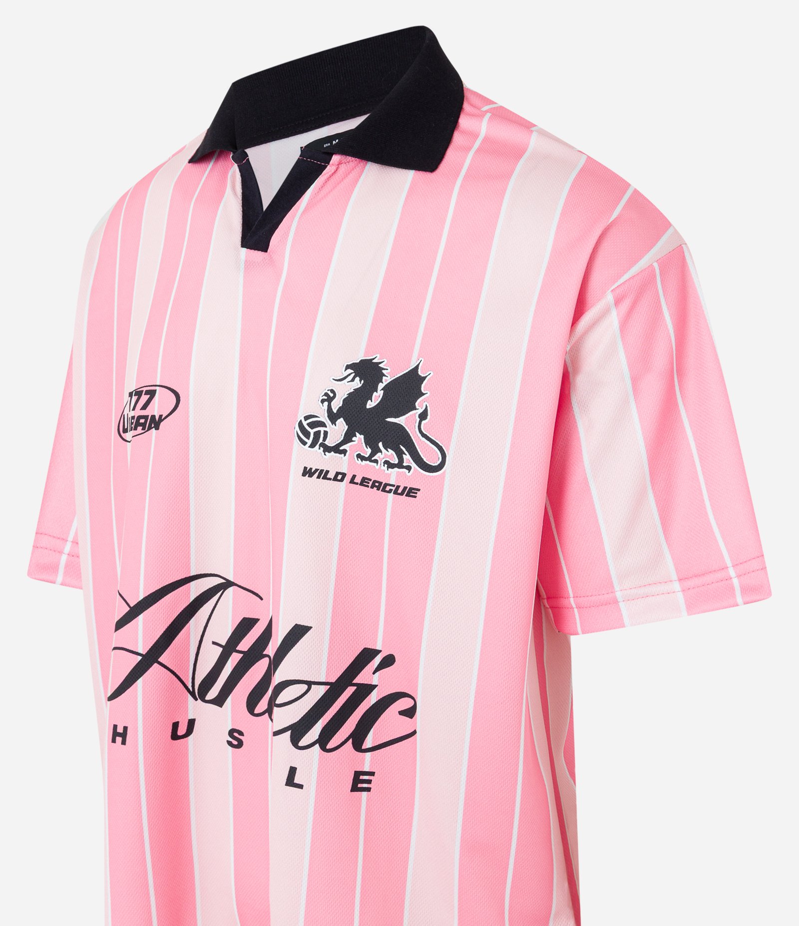 Camisa Polo Boxy Sportcore Estampa Lettering Athletic Rosa 6