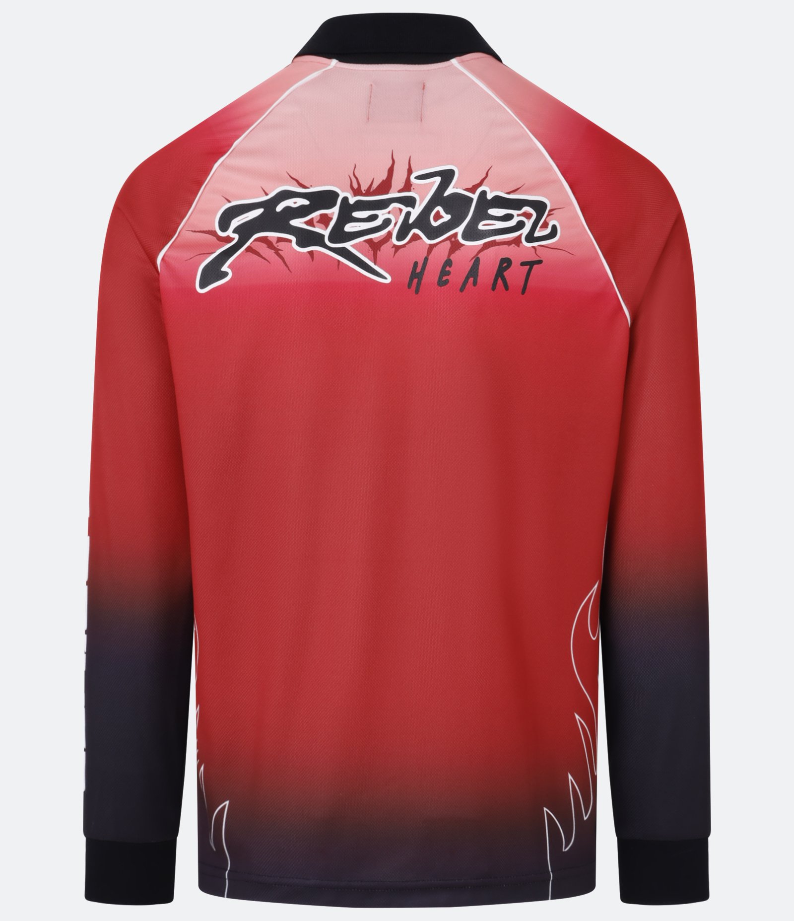 Camisa Boxy Esportiva Com Estampa Degradê Vermelho 13