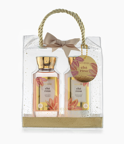 Kit Sabonete Líquido + Hidratante Corporal + Nécessaire Chá Rosa Alchemia 