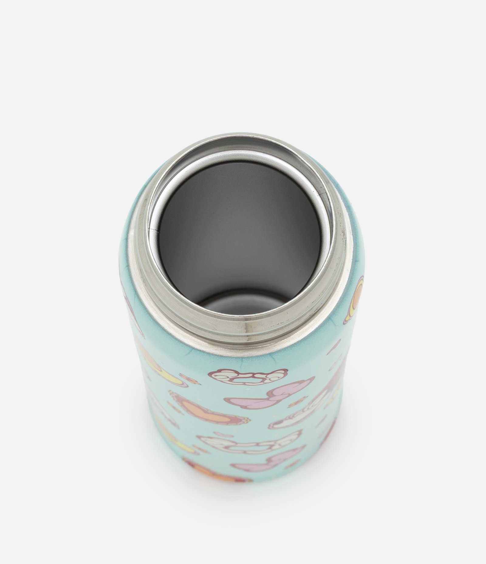 Garrafa Térmica com Tampa Botão e Estampa Minnie Verde 3