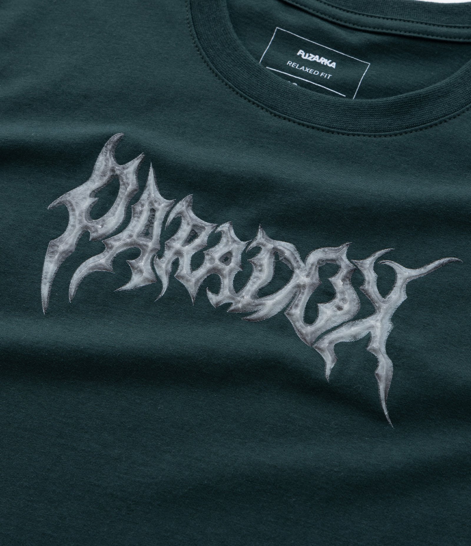Camiseta Infantil com Lettering Relevo Paradox - Tam 5 a 14 Anos Verde 4