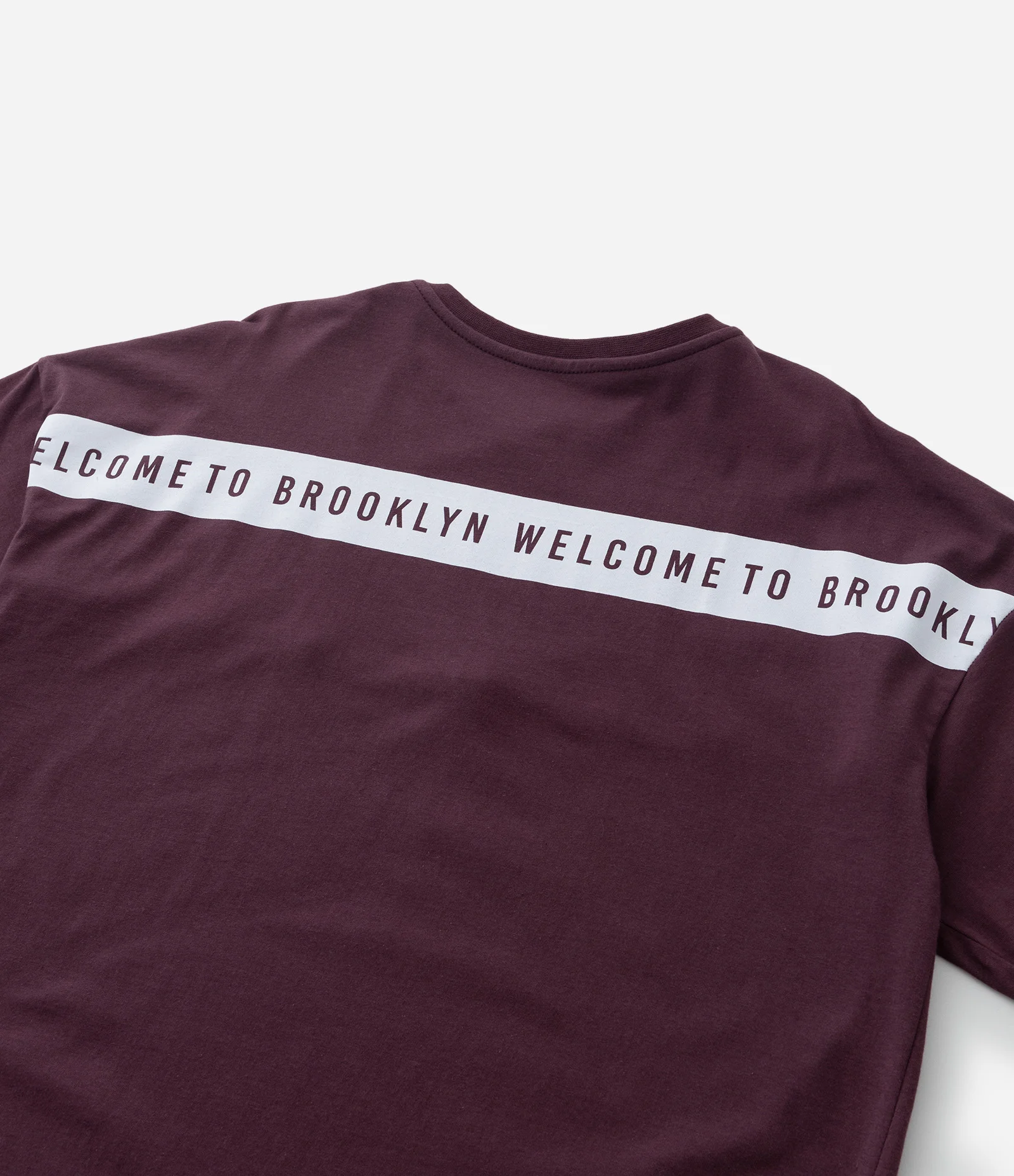 Camiseta Infantil com Lettering Frente e Costas - Tam 5 a 14 Anos Vermelho Bordô 4