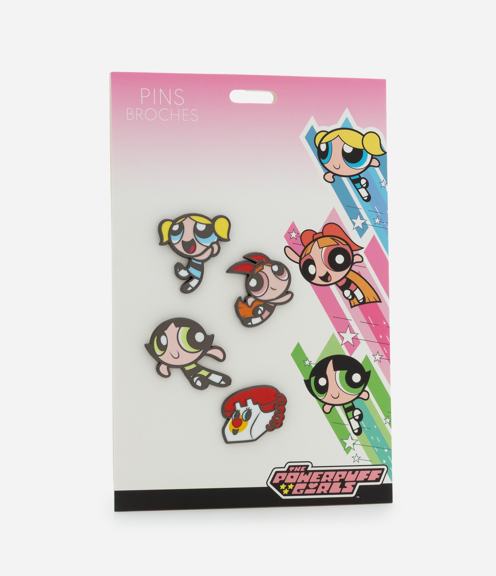 Kit 04 Pins de Metal das Meninas Superpoderosas Multicores 3