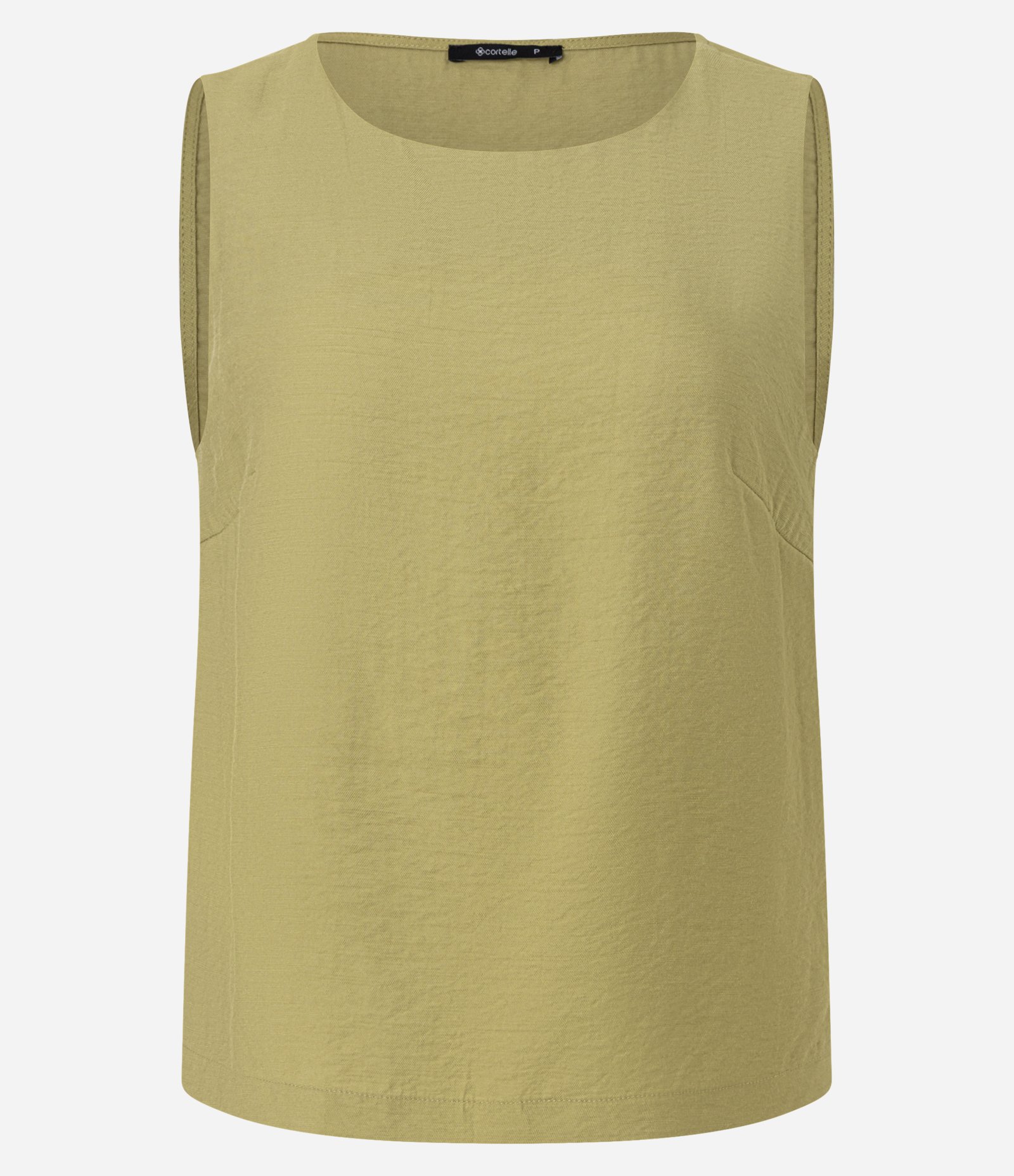 Blusa em Viscose com Pence Lateral e Efeito Amassado Verde 5