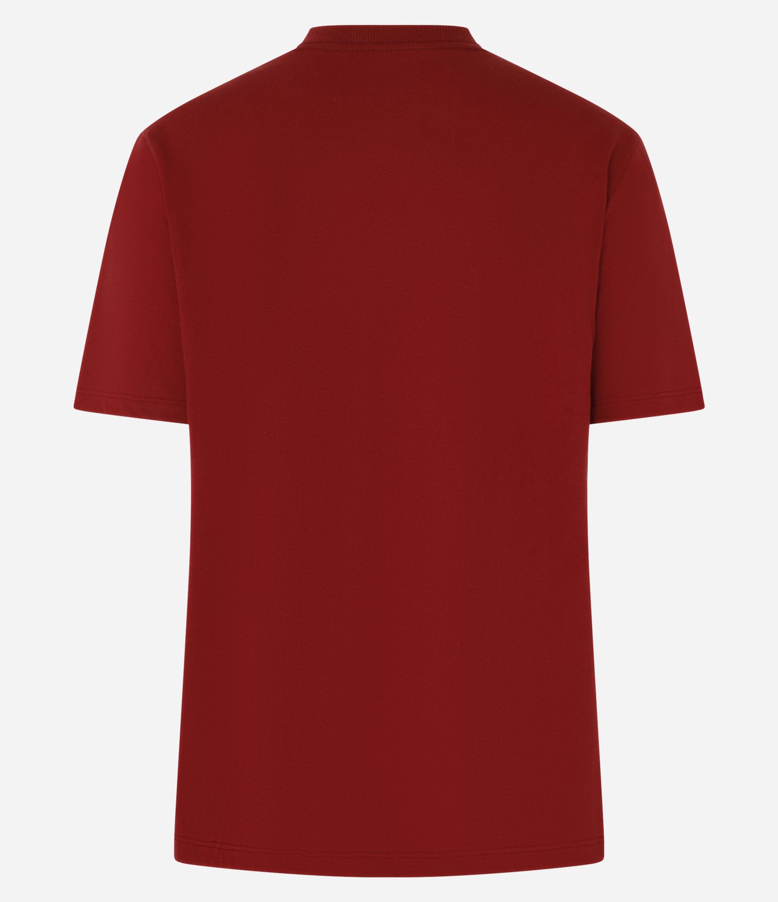 Camiseta Alongada em Algodão com Estampa Copenhagen Vinho 7