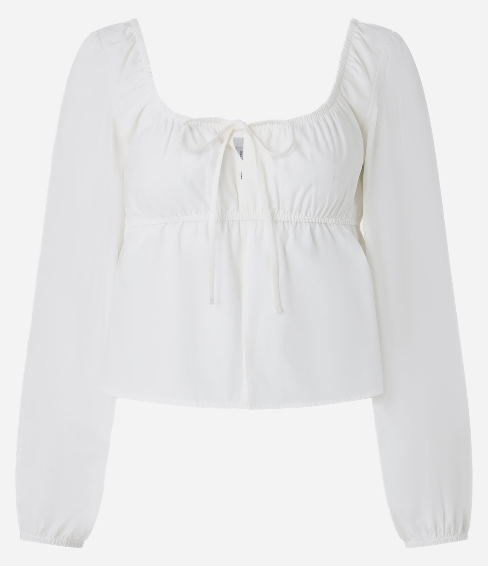 Blusa em Tricoline com Amarração Branco 5
