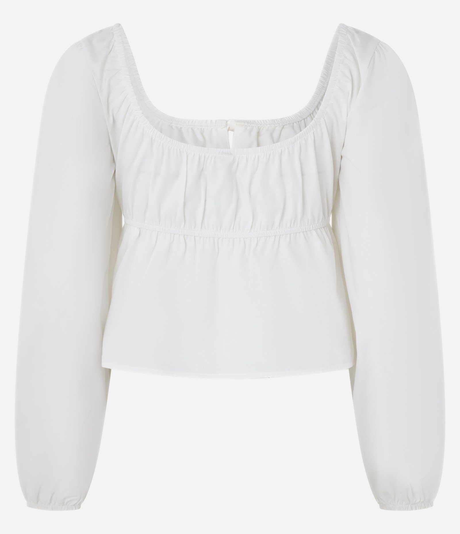Blusa em Tricoline com Amarração Branco 6