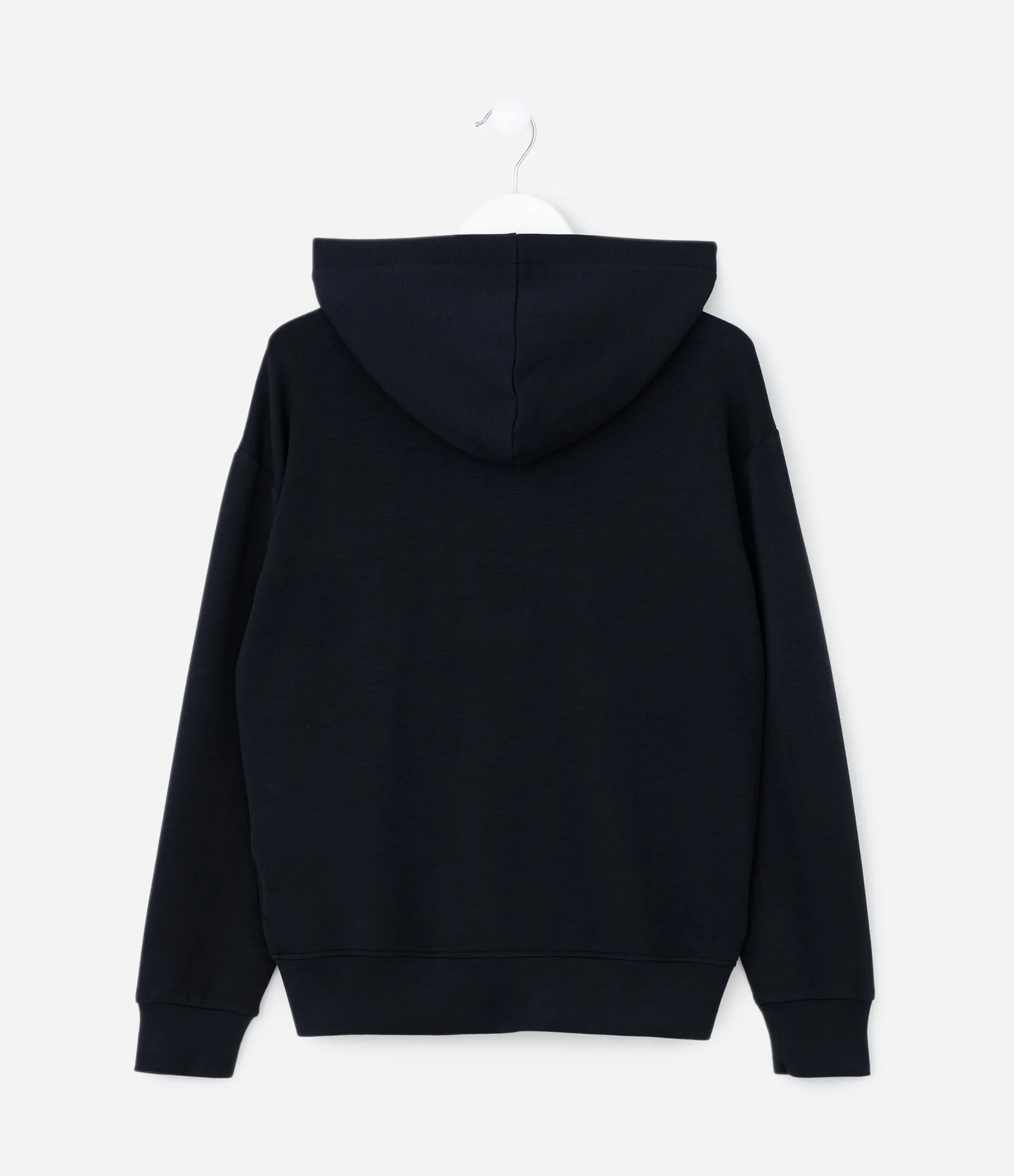 Jaqueta Infantil em Modal com Capuz - Tam 5 a 14 Anos Preto 2