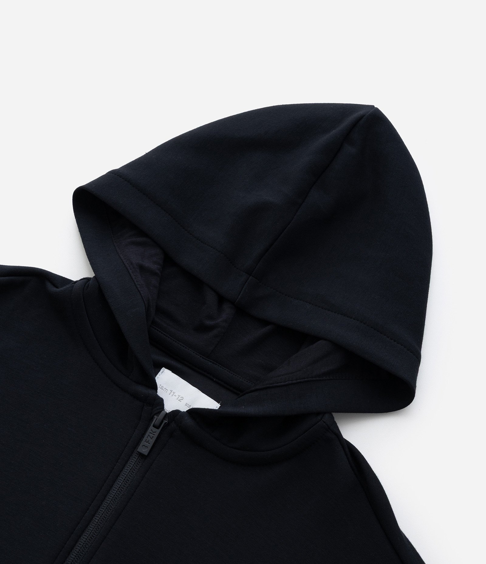 Jaqueta Infantil em Modal com Capuz - Tam 5 a 14 Anos Preto 5