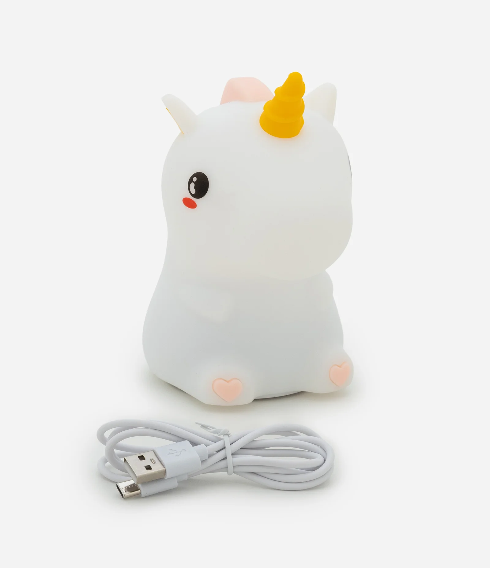 Luminária de Silicone com Formato de Unicórnio Branco 3